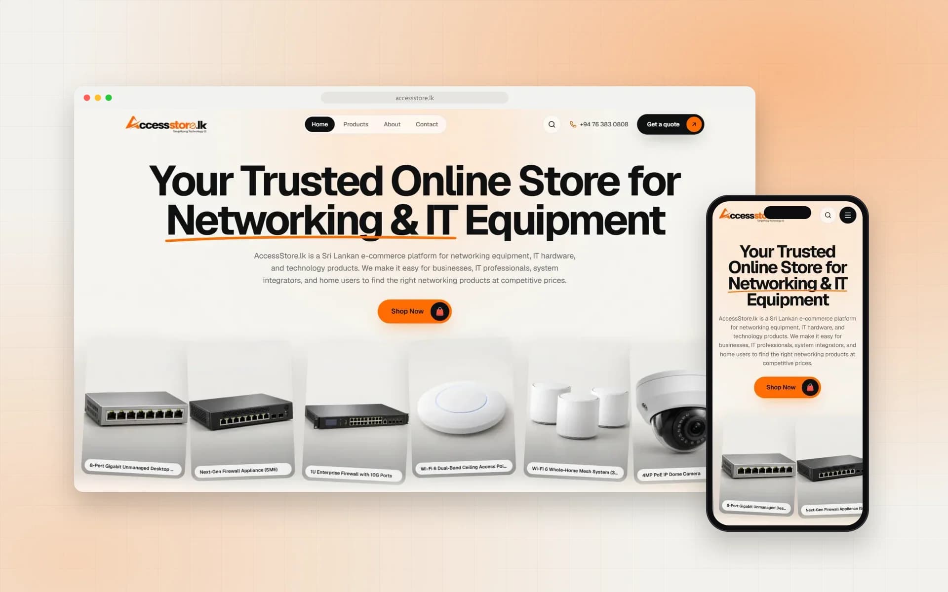 AccessStore.lk: An SEO-First Store for Networking Gear