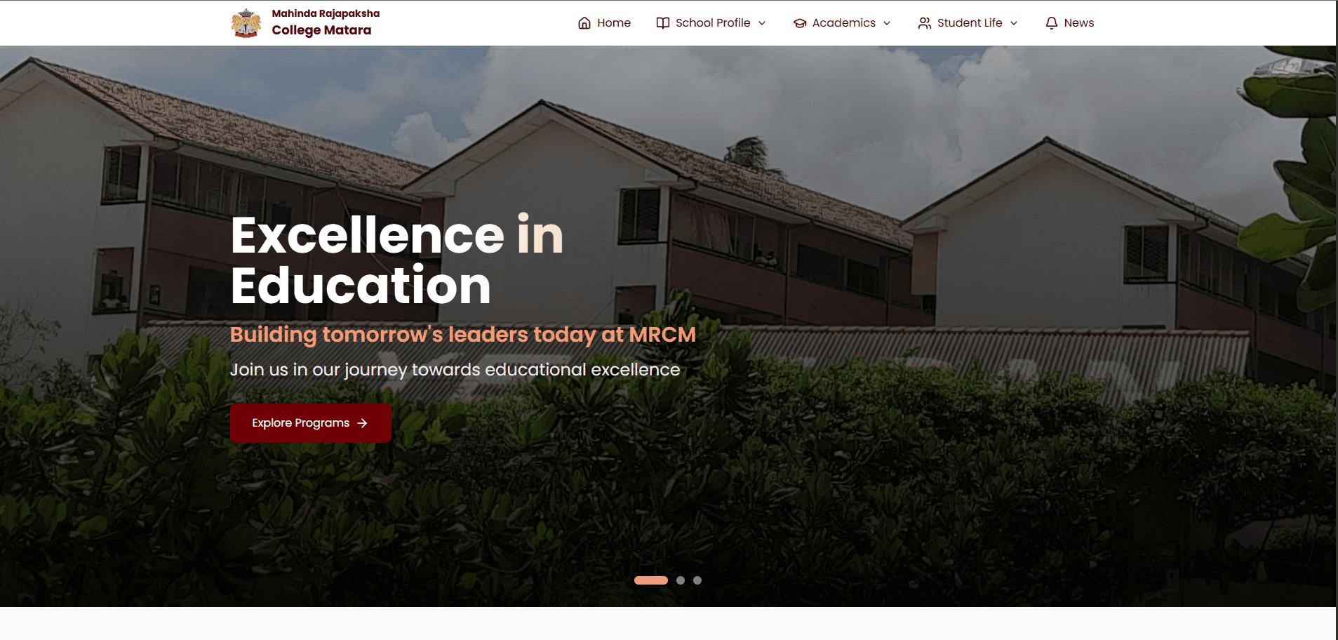 Mahinda Rajapaksa College Matara Official Website