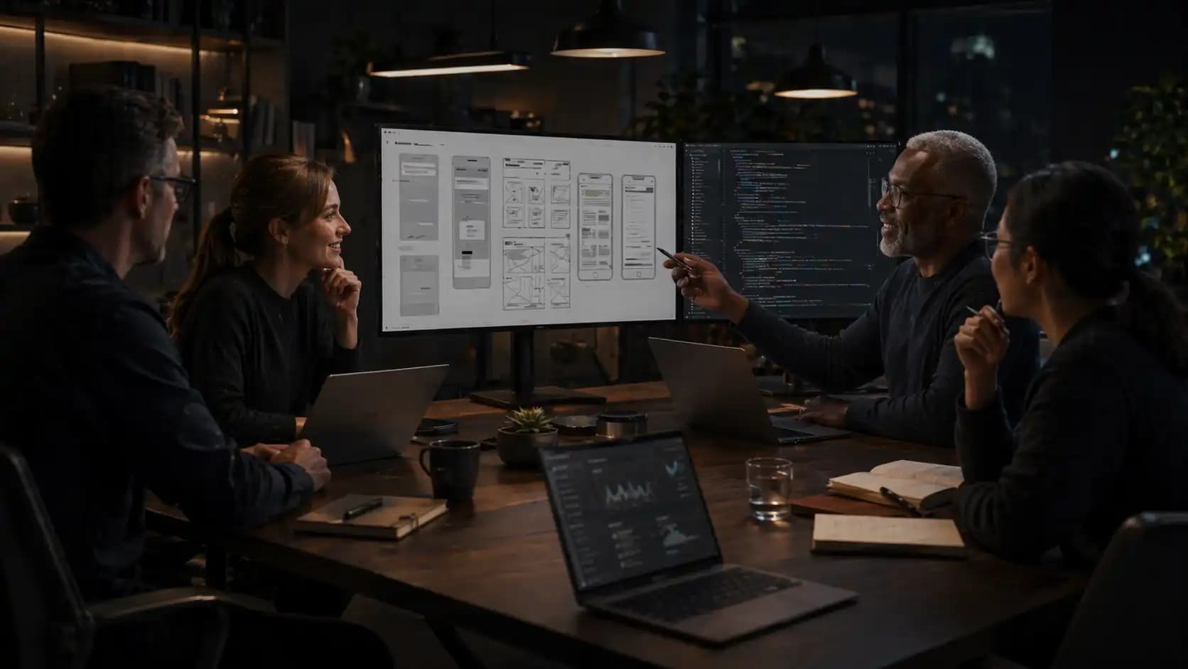 Agency partner working with a senior software team